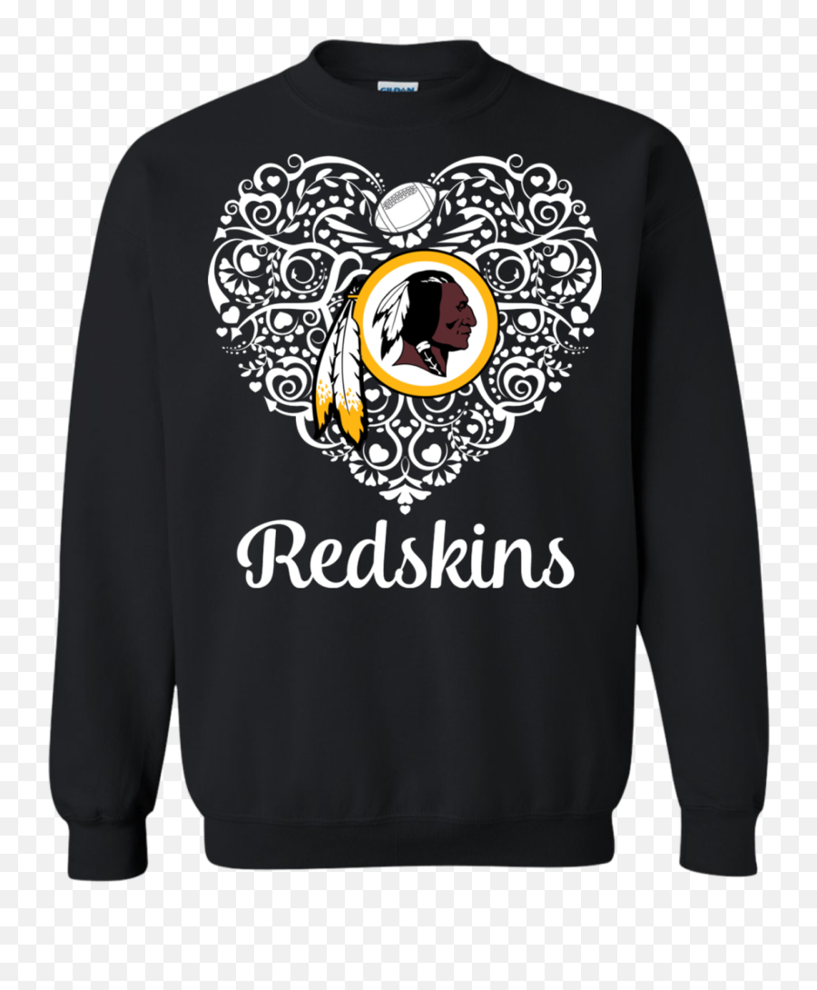 Excellent Washington Redskins Football - Lace Heart With Logo Tshirt Sweatshirt Emoji,Washington Redskins Logo Png