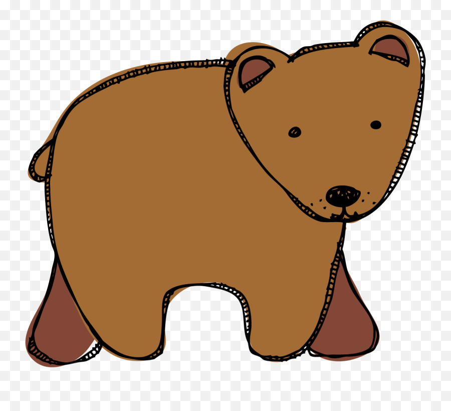 Brown Bear Brown Bear Clipart - Brown Bear Brown Bear Transparent Brown Bear Clipart Emoji,Bear Clipart