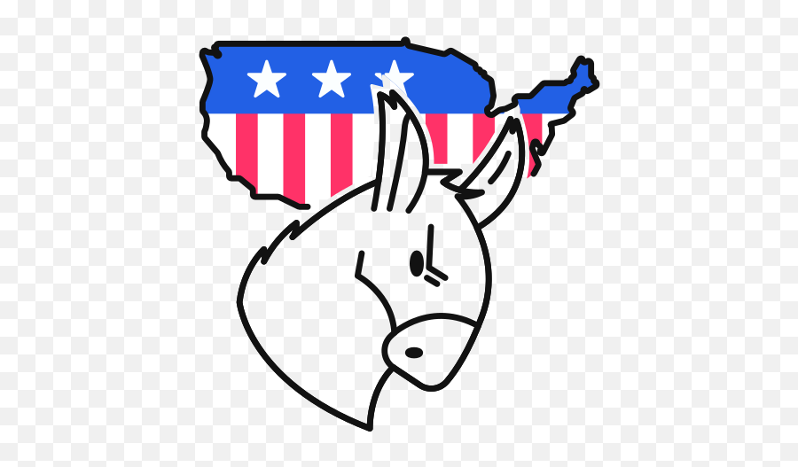 Democrat Donkey Usa Map Free Icon Of Emoji,Democrat Donkey Png