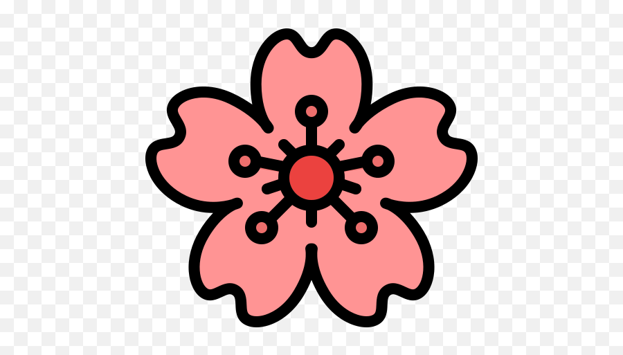Cherry Blossom - Free Nature Icons Emoji,Cherry Blossom Flower Png