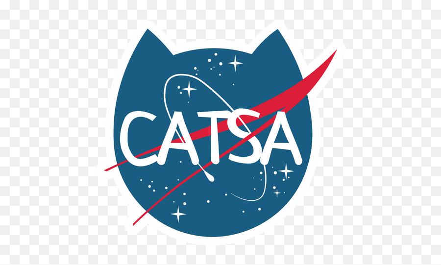 Catsa Logo Sticker - Sticker Mania Kennedy Space Center Emoji,Cute Logo