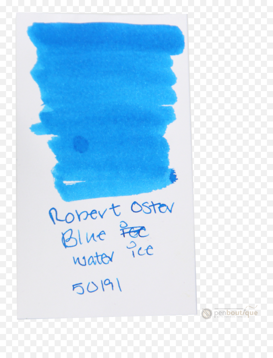 Robert Oster Signature Ink Bottle - Blue Water Ice 50ml Emoji,Ink In Water Png