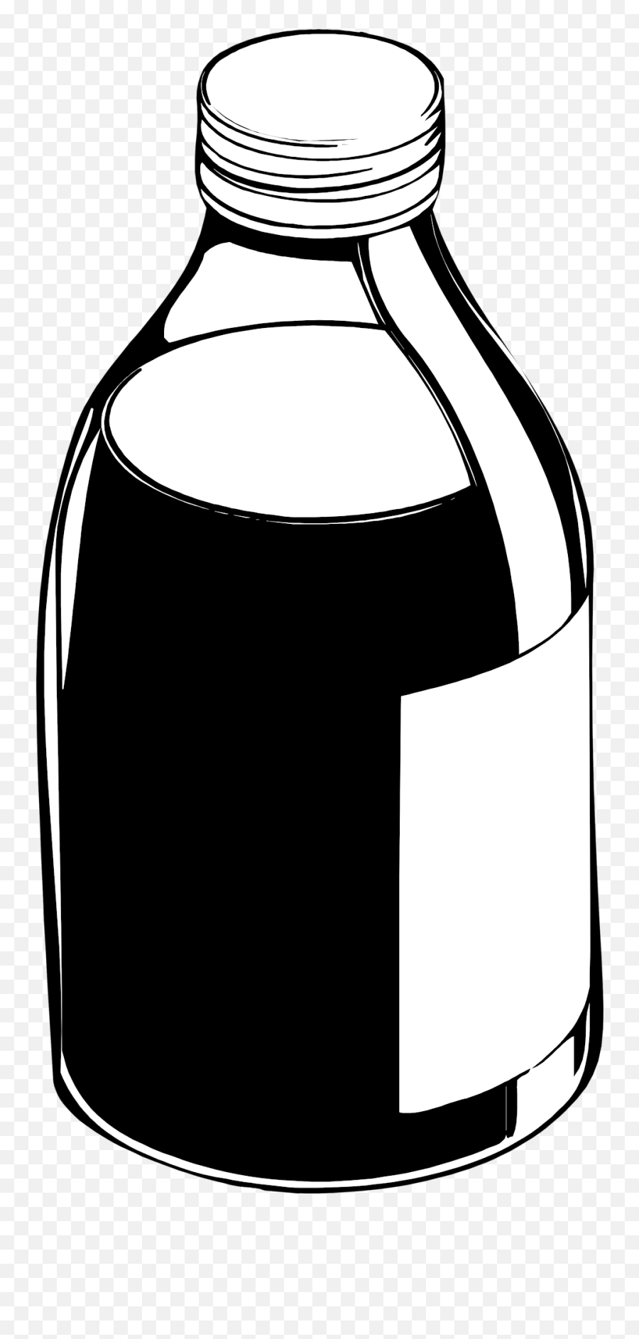 Black And White Clipart Medicine Bottle - Clip Art Library Syrup Black And White Emoji,Medicine Clipart