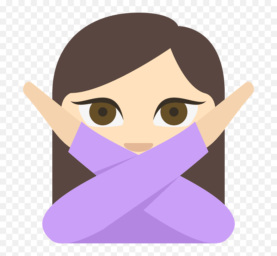 Person Gesturing No Emoji Clipart - For Women,No Clipart