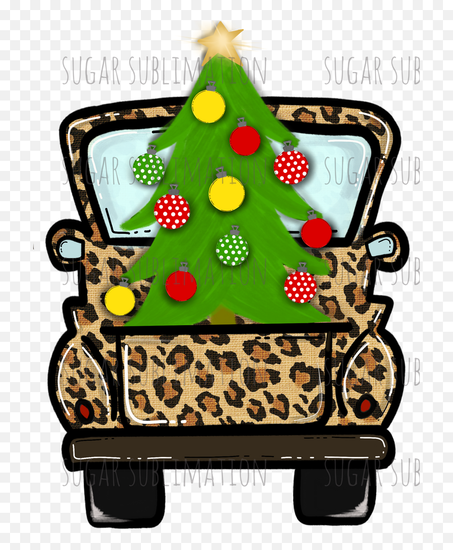 Ready To Press Sublimation Transfers U2013 Tagged Sublimation Emoji,Red Truck With Christmas Tree Clipart