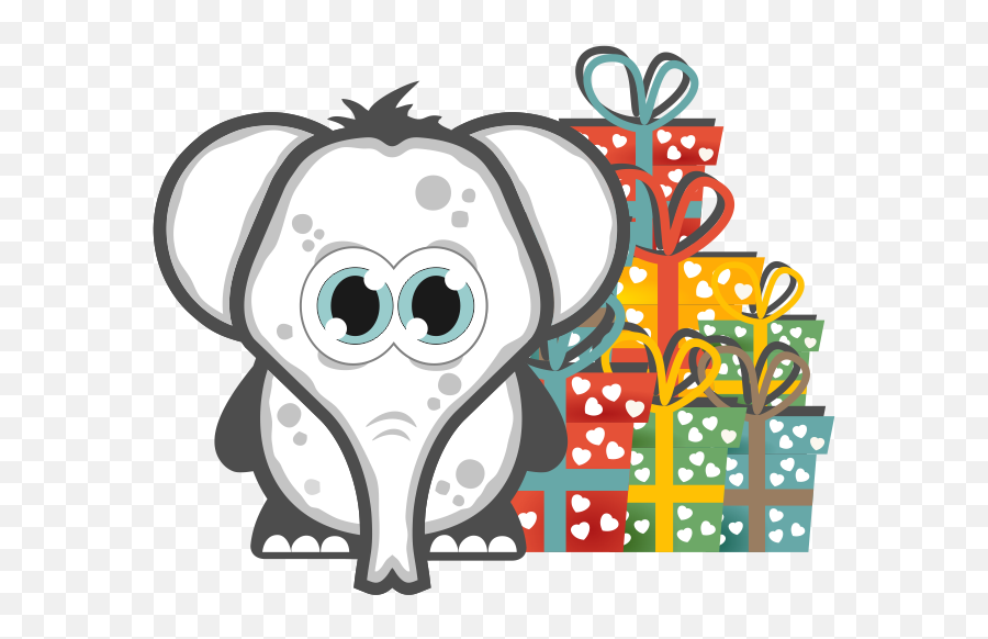 Download White Elephant Gift Exchange - White Elephant Gift Emoji,White Elephant Clipart