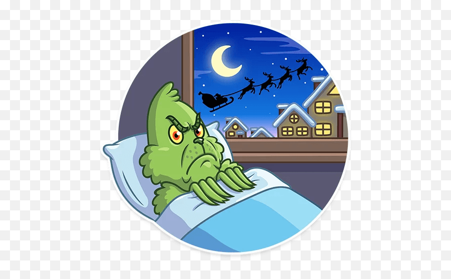 Grinch Stole Christmascartoon Sticker 13 - Custom Decals Emoji,Grinch Transparent Background