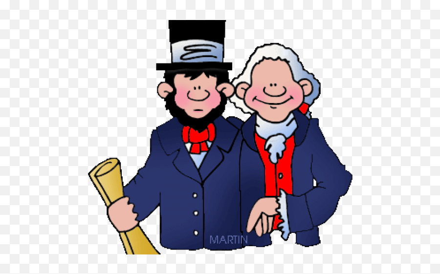 Presidents Clipart President Veto - Abraham Lincoln And George Washington Clipart Emoji,President Clipart