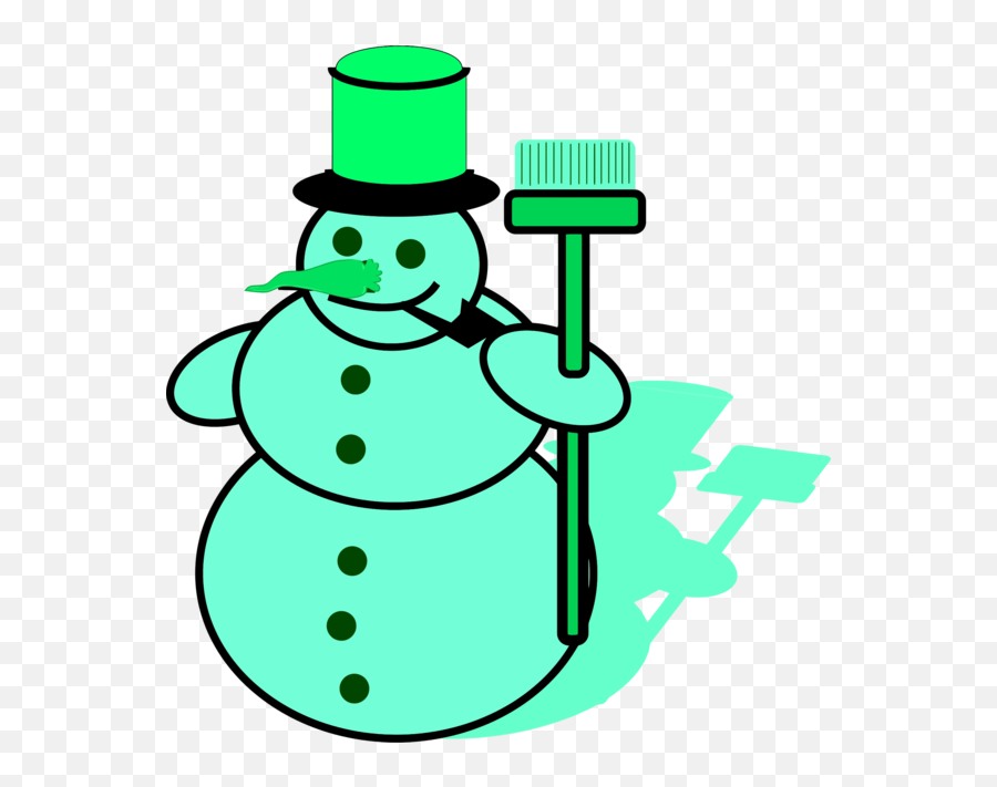 Snowman Clipart Yellow - Yellow Snowman Png Download Green Snowman Emoji,Snowmen Clipart