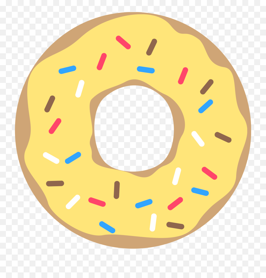 Donut Printable Transparent Cartoon - Cute Yellow Donut Clipart Emoji,Donut Clipart