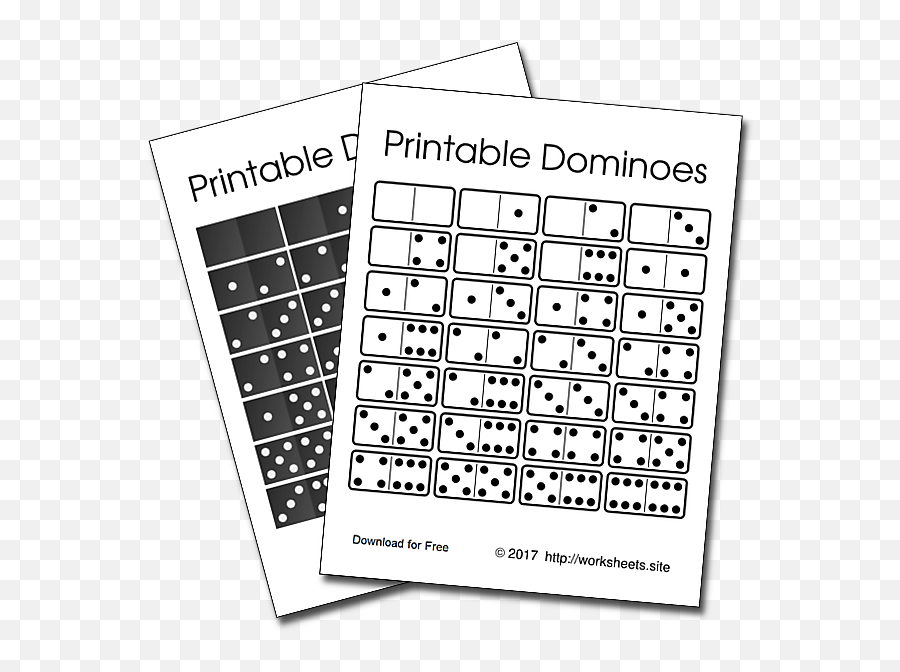 Free Printable Dominoes Black Dominoes White Dominoes - Printable Domino Tiles Emoji,Board Games Clipart