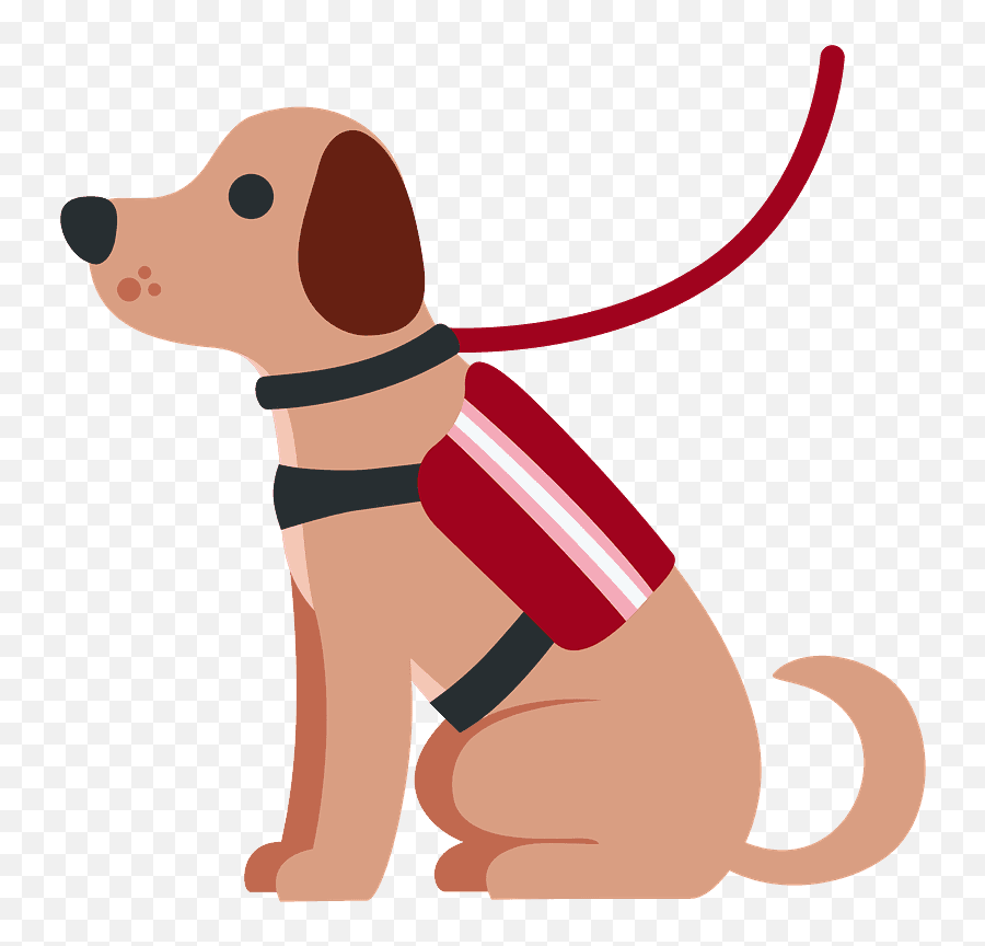 Service Dog Emoji Clipart Free Download Transparent Png - Emoji,Service Clipart