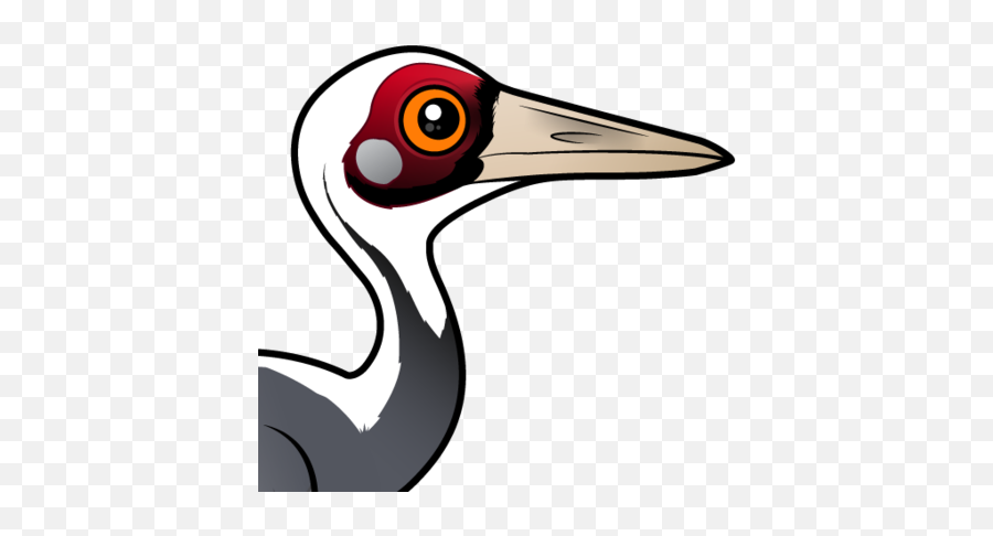 Cute Birdorable White - Naped Crane In Rails Cranes U0026 Friends White Naped Crane Clipart Emoji,Crane Clipart