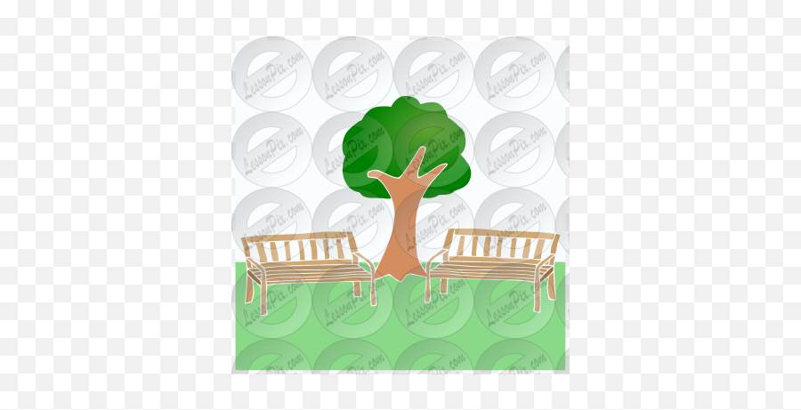 Benches Stencil For Classroom Therapy - Outdoor Bench Emoji,Bench Clipart