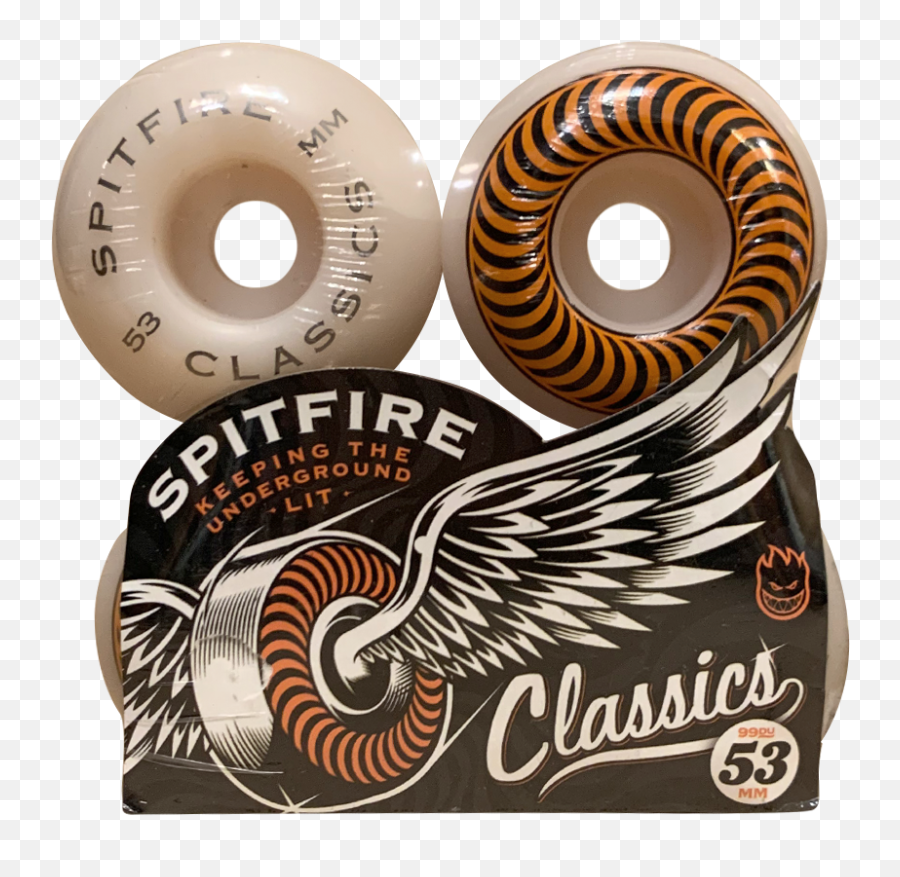 Spitfire Classics Orange - 53mm 101a Doughnut Emoji,Spitfire Logo