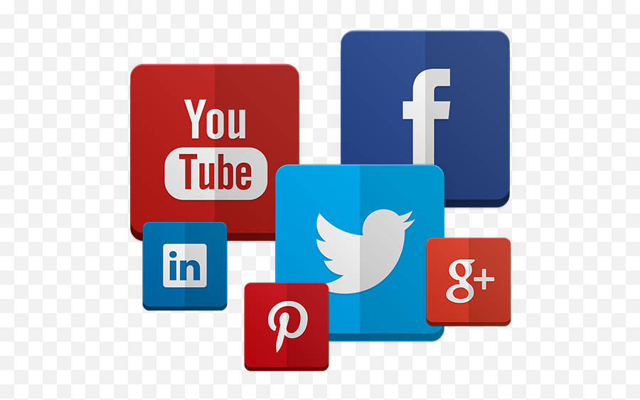 Social Media Collage Png Png - Marketing Social Media Clipart Emoji,Redes Sociales Png