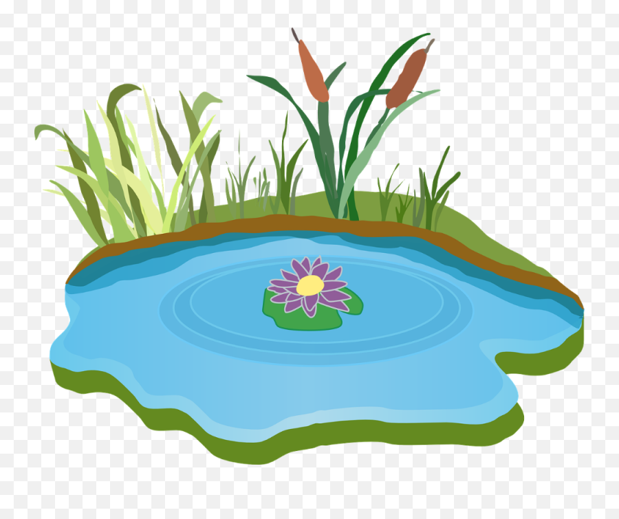 Best Lake Clipart - Pond Clip Art Emoji,Lake Clipart