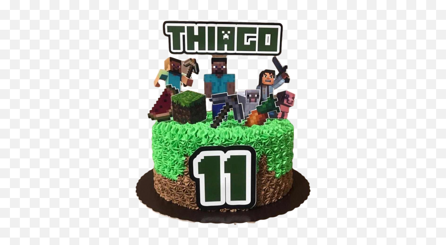 Minecraft Cake 8 Emoji,Minecraft Cake Png