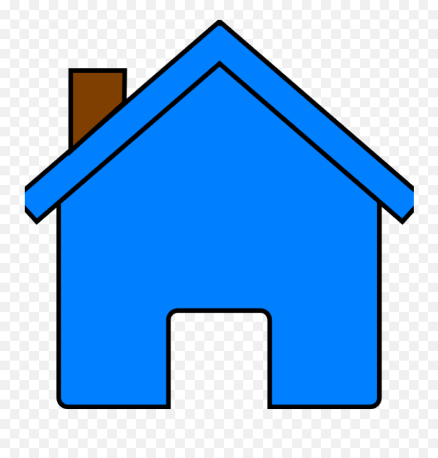 House Images Clip Art Blue House Clip Art At Clker - Colored Emoji,Housing Clipart