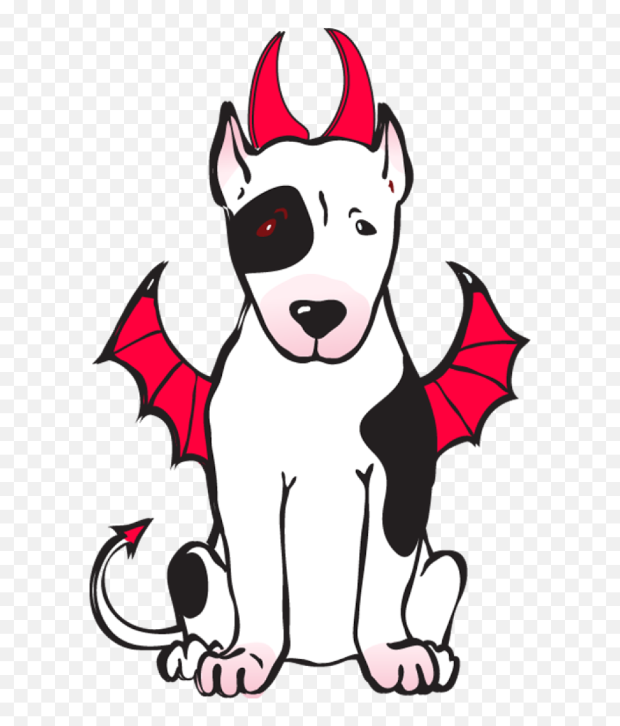Devil Dog Clip Art - Dog Devil Clipart 640x973 Png Emoji,Demon Clipart