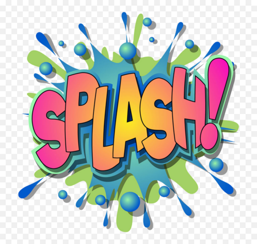 Mq Color Splash Paint Words - Clip Art Word Splash Clip Art Splash Word Emoji,Word Clipart