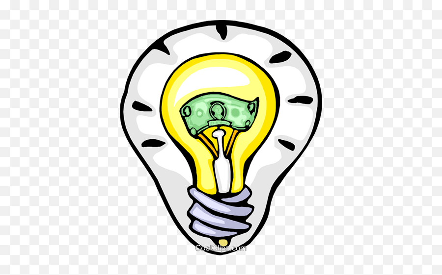 Light Bulb Idea Royalty Free Vector Clip Art Illustration Emoji,Light Bulb Idea Png