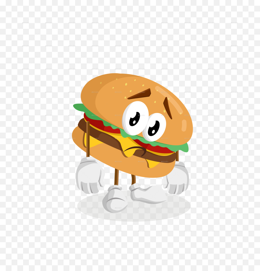 Burger Mascot By Artsawomateng Graphicriver Emoji,Hamburgers Png