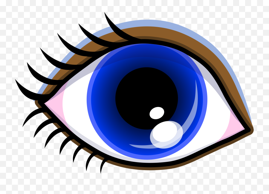 Cartoon Eyes Png Transparent Png Png - Blue Eye Clipart Emoji,Anime Eyes Png