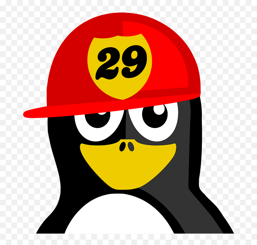 Fireman Penguin Clipart Free Download Transparent Png - Red Penguin Clipart Emoji,Fireman Clipart