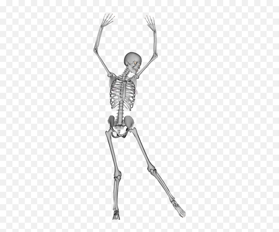 Transparent Bone Skeleton Dance - Transparent Dancing Scary Emoji,Skeleton Transparent