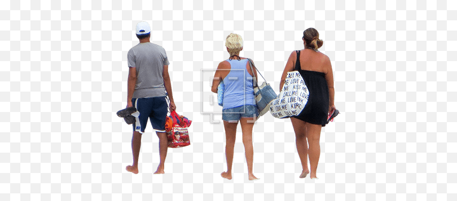 People Walking - People Going To The Beach Png Emoji,People Walking Png