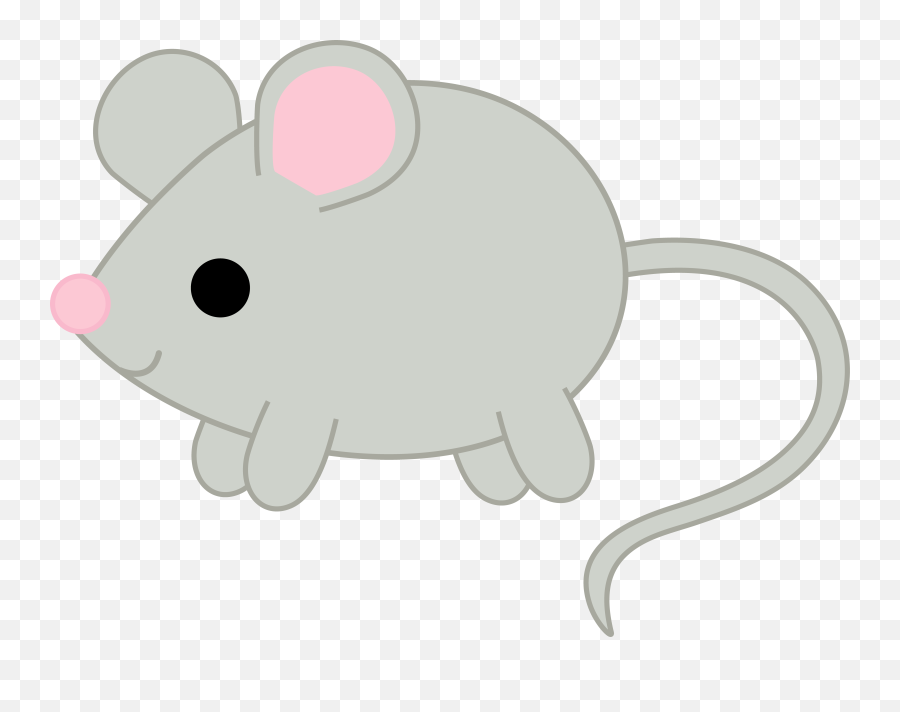Cute Gray Mouse 2 - Free Clip Art Cute Animal Clipart Cute Mouse Clipart Emoji,Zoo Animals Clipart