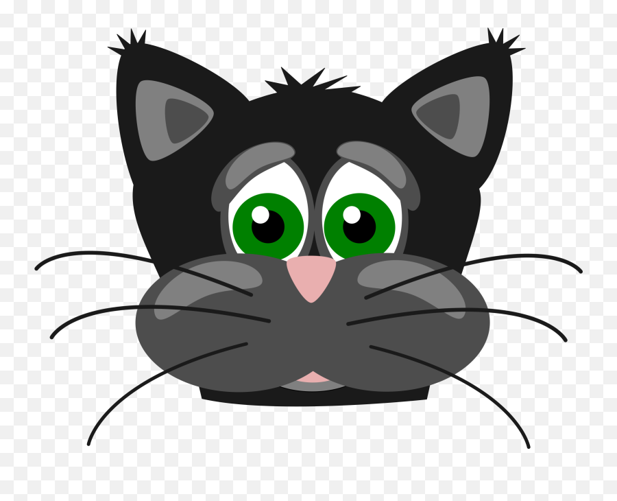 Download Hd Sad Cat Png Library Library - Sad Black Cat Sad Cat Clipart Emoji,Black Cat Png