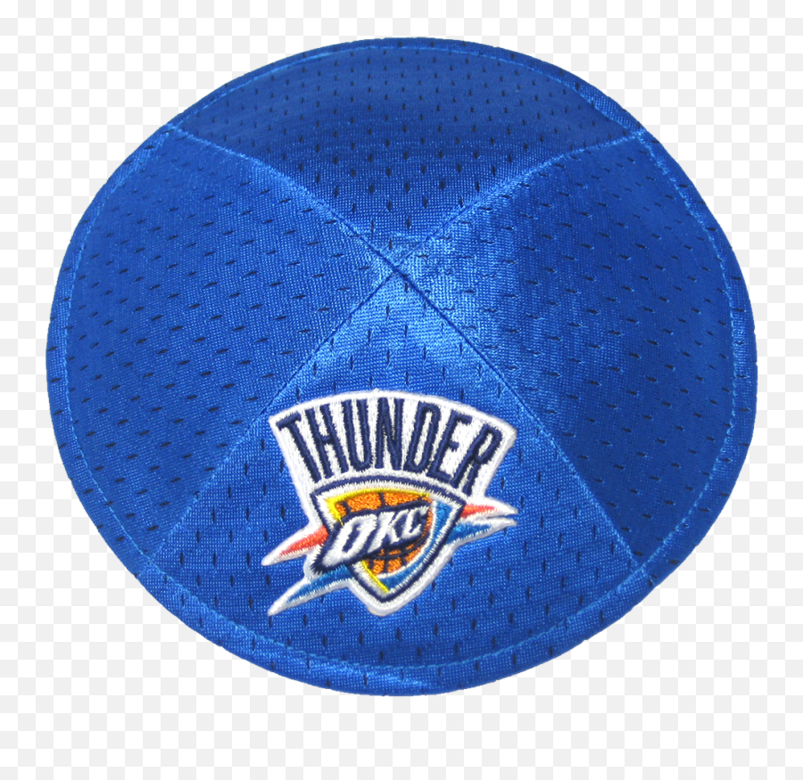 Oklahoma City Thunder Yarmulke - Oklahoma City Thunder Emoji,Oklahoma City Thunder Logo