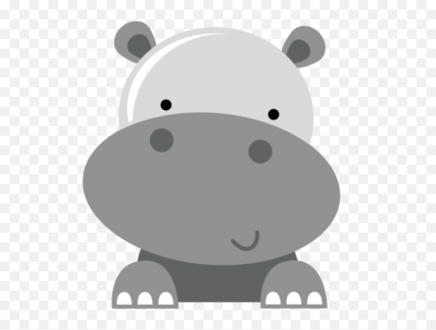 Cute Zoo Animals Clipart Png Transparent Images U2013 Free Png - Hippopotamus Cute Clipart Emoji,Animal Clipart