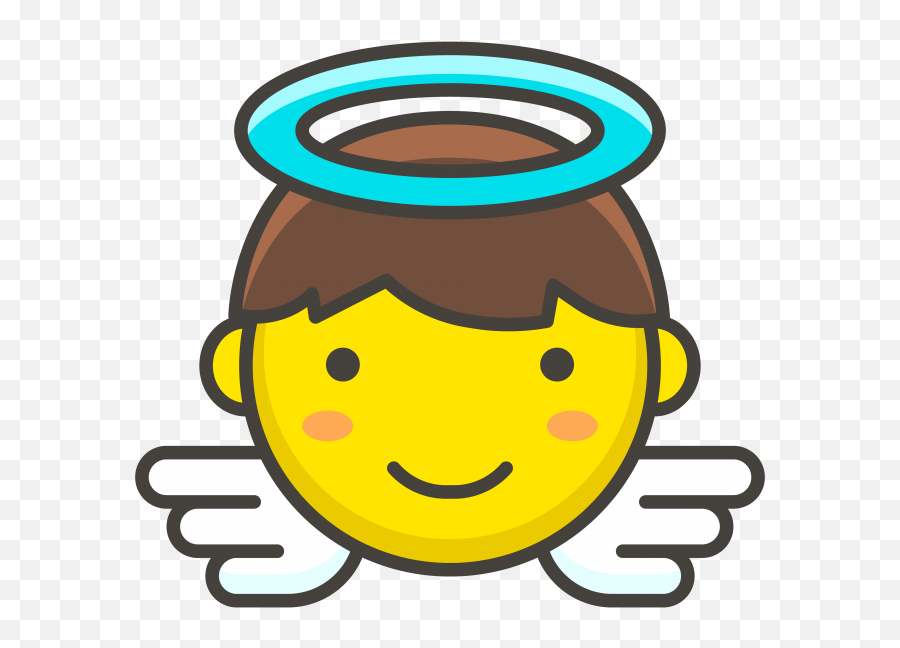 Download Baby Angel Emoji - Angel Face Clipart,Baby Emoji Png