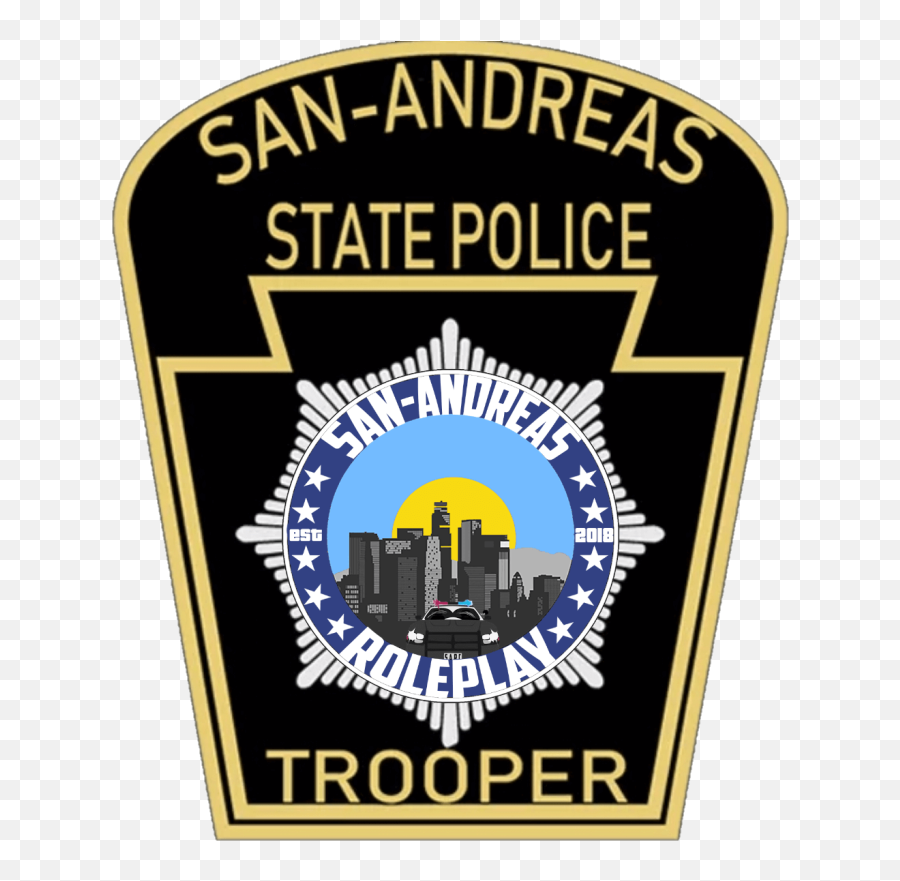 Sasp Logo Emblems For Gta 5 Grand Theft Auto V - Gta V State Trooper Logo Emoji,Gta San Andreas Logo
