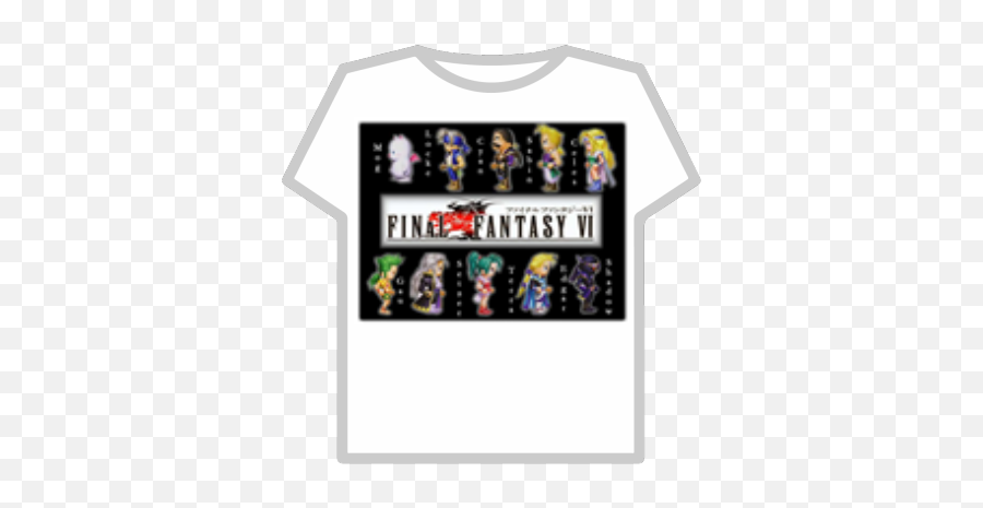 Final Fantasy Vi Charactersjpg - T Shirt Adidas Roblox Red Emoji,Final Fantasy 6 Logo