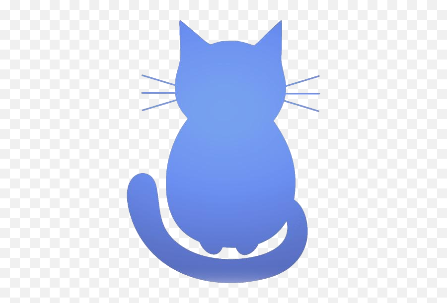 Transparent Colorful Cat Sitting - Cartoon Cat Silhoette Vector Emoji,Sitting Clipart