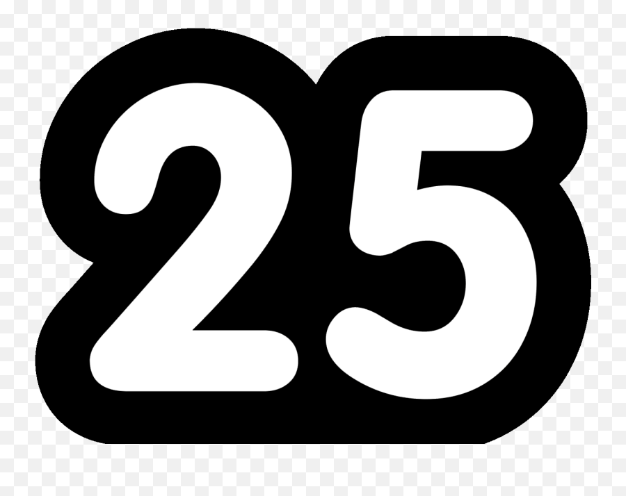 25 Number Transparent - Number 25 Png Emoji,Number Png