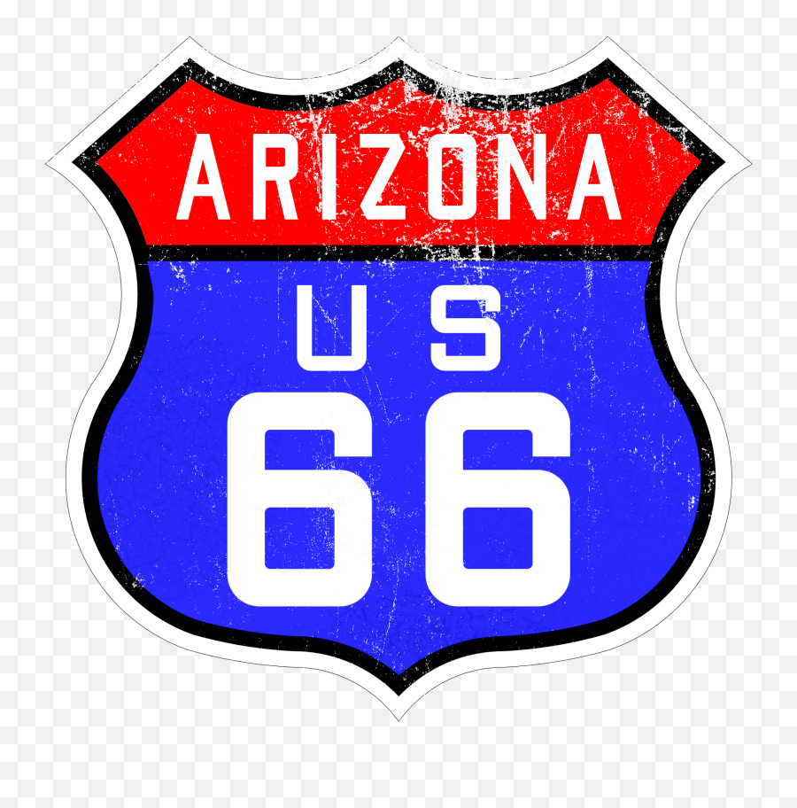 Clipart Of Route 66 Arizona Us Sign Free Image Download - Language Emoji,Highway Clipart