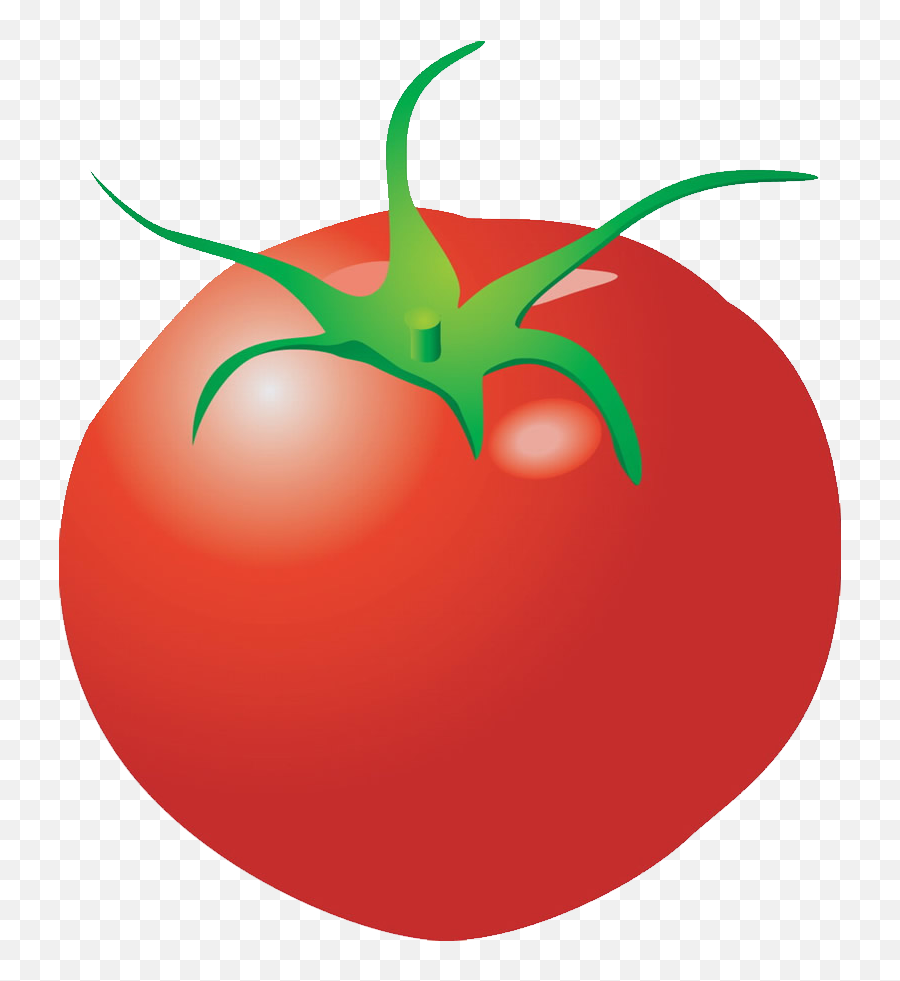 Clipart Vegetables Tomato - Single Transparent Cartoon Vegetables Emoji,Vegetables Clipart