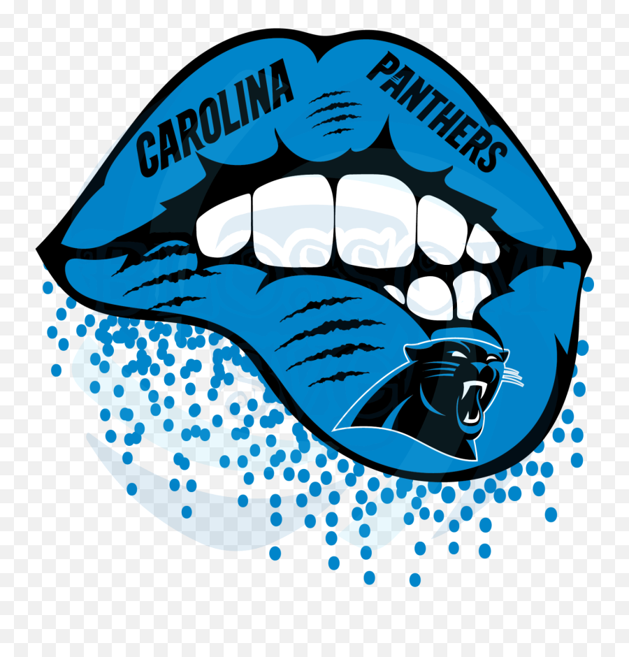 Carolina Panthers Inspired Lips Svg Sport Svg Carolina Panthers Emoji,Carolina Panthers Logo New