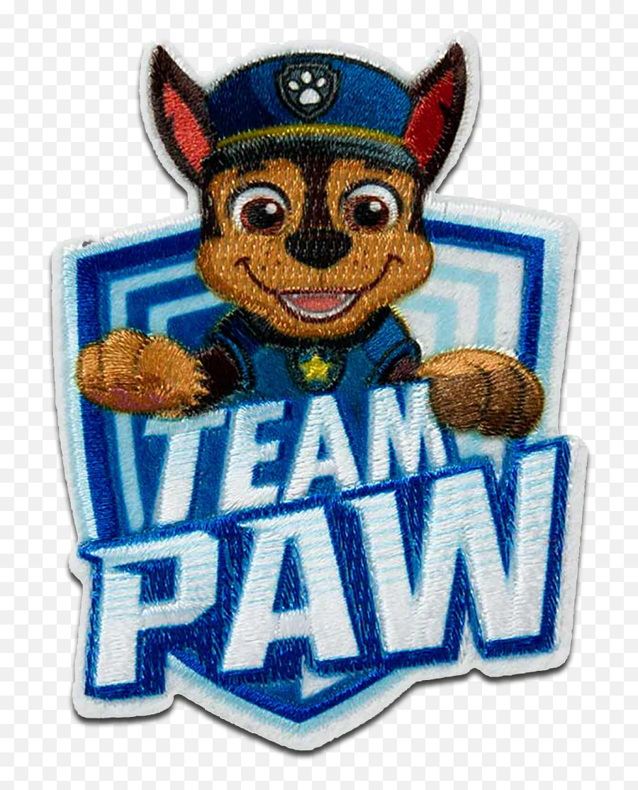 Paw Patrol Team Paw Chase - Iron On Patches Adhesive Emoji,Iron On Logo Patches