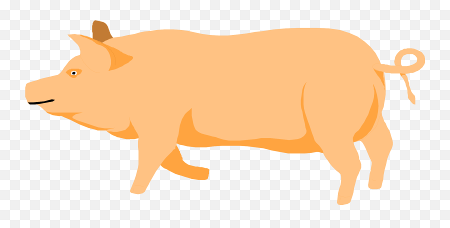 A Pig Svg Vector A Pig Clip Art - Svg Clipart Walking Pig Clipart Emoji,Pig Clipart