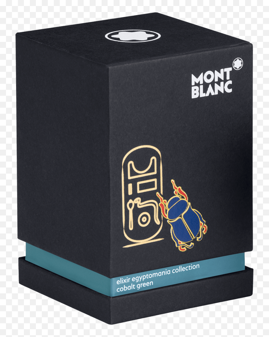 Montblanc Elixir Ink Bottle - Egyptomania Cobalt Green 50ml Emoji,Montblanc Logo