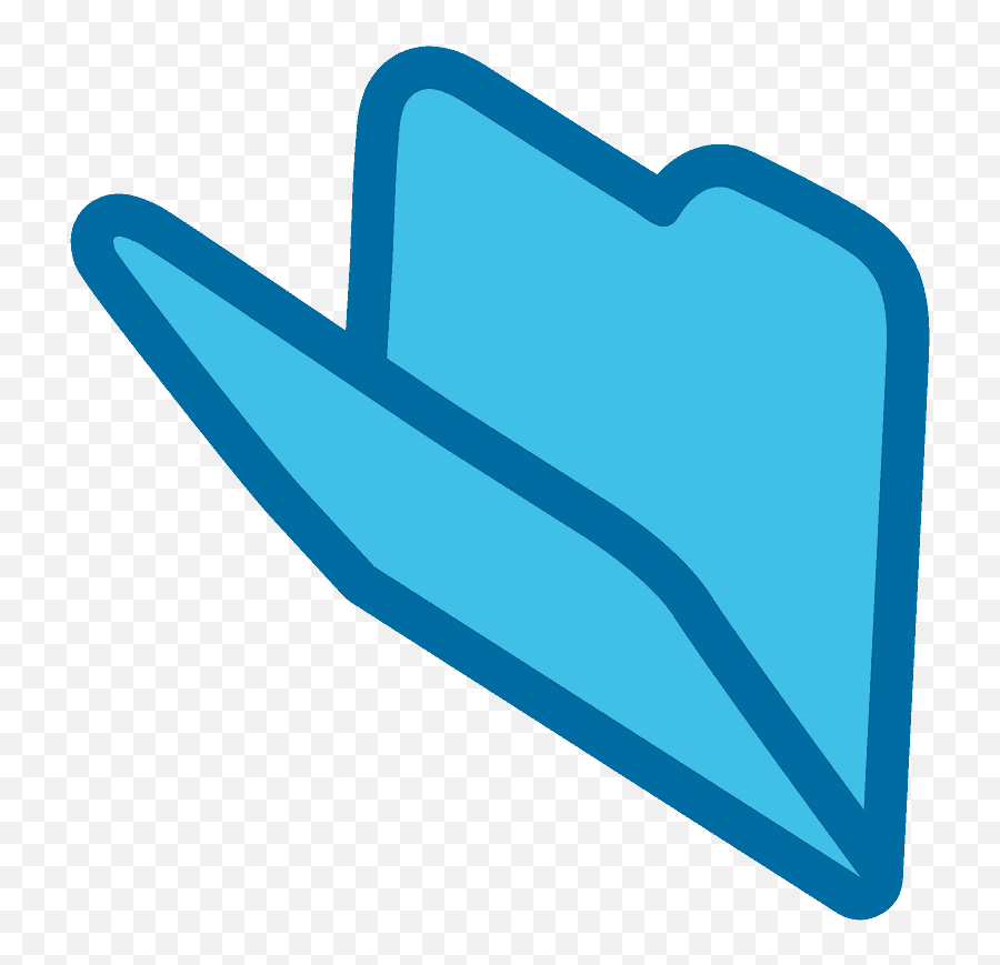 Open File Folder Emoji Clipart Free Download Transparent,Blue Folder Clipart