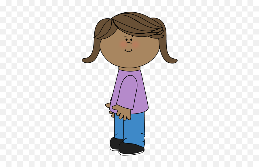 Kids Clip Art - My Cute Graphics Girl Emoji,Little Girl Clipart