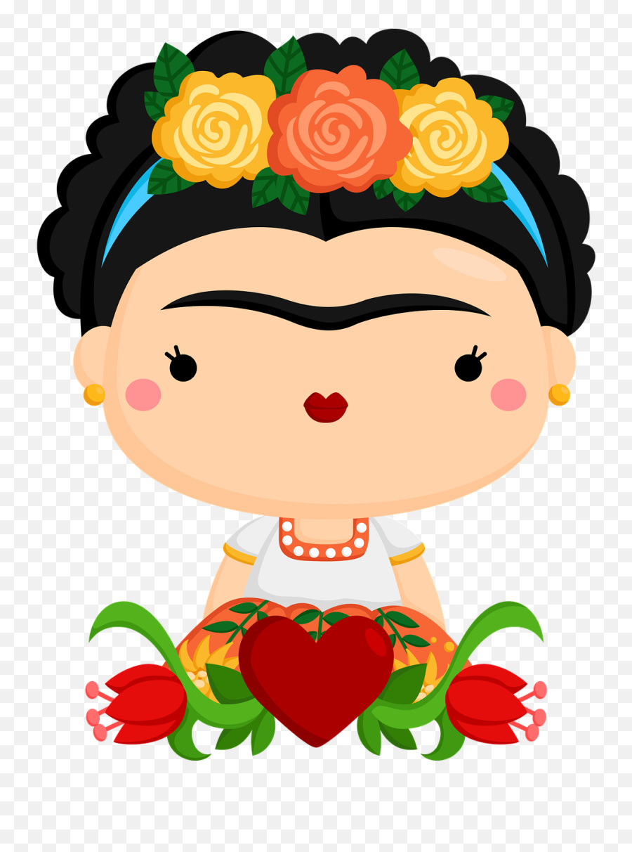 Woman Cartoon Clipart Frida - Agendas De Frida Kahlo 2021 Emoji,Cartoon Clipart