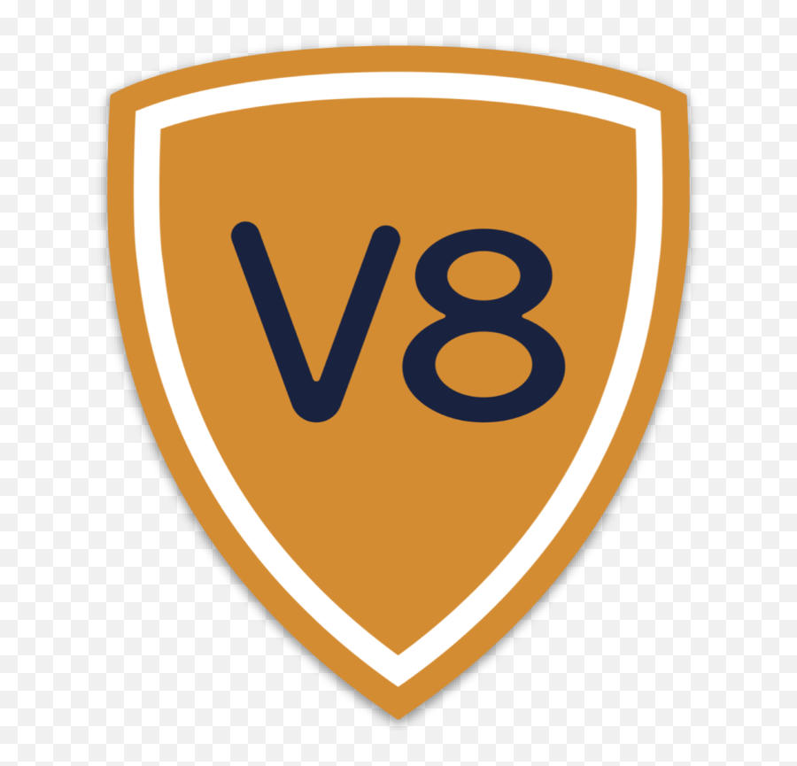 V8 Vinyl Decal 3 Pack - Language Emoji,V8 Logo